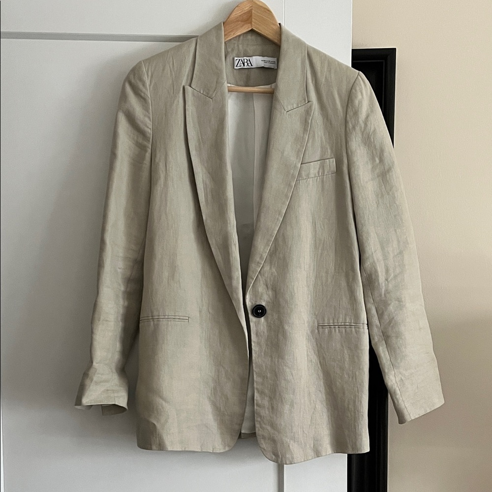 Zara Linen Blazer
